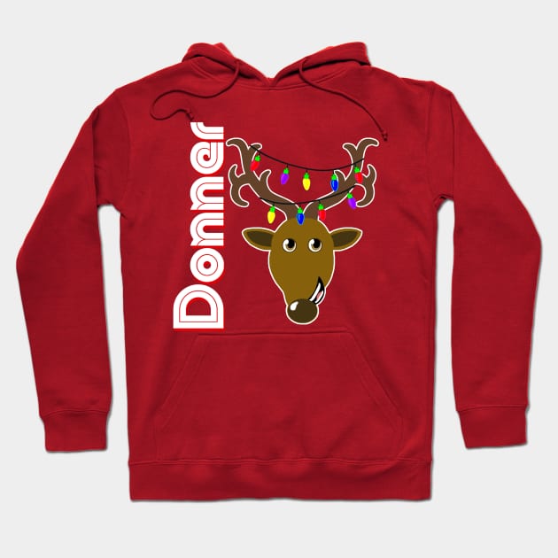 Family Christmas Photo "Donner" Design Hoodie by TonTomDesignz